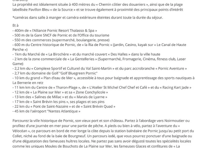 Maison Familiale A 400m De La Pour 8, Prázdninový dům Pornic